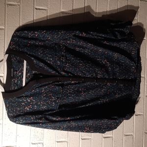 Notations Multi-Color Button Blouse